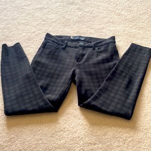 Womens 5 pocket checkered pants